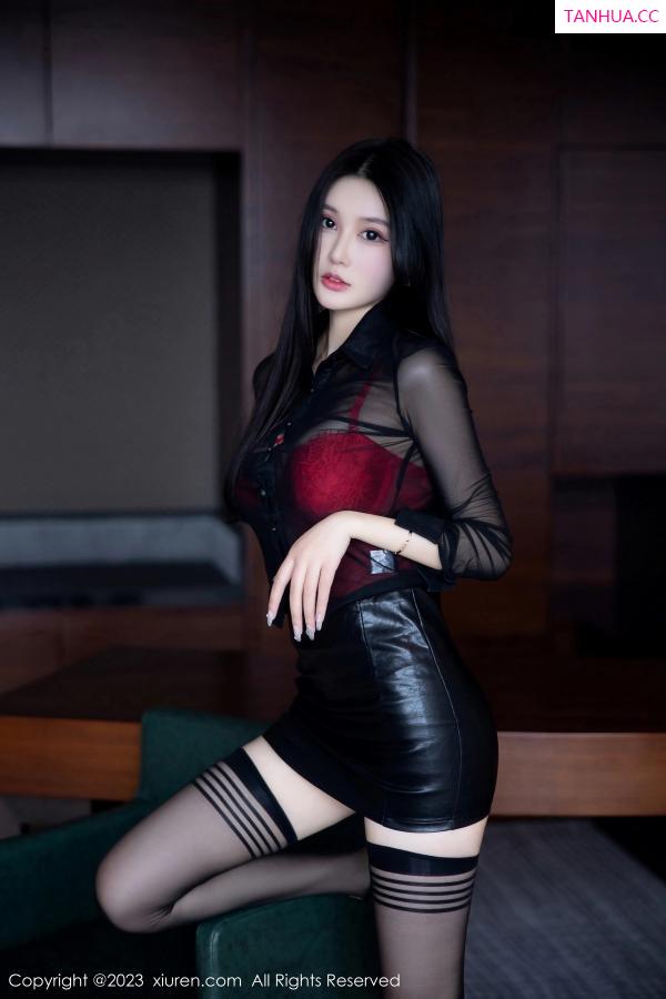 罗熙桐  [XiuRen]高清写真图 2023.02.28 No.6332 桐桐 黑丝美腿第4张图片